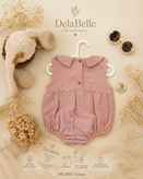 بادی دخترانه راه راه صورتی رزالی Delabelle